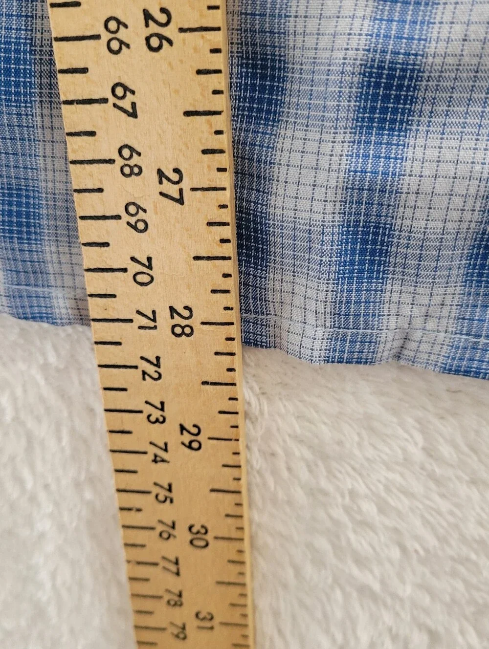 North Face Shirt Men's Sz Small Blue Grey Plaid Button Vented SS Breathable